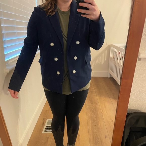 Topshop Navy Blazer - Picture 6 of 6